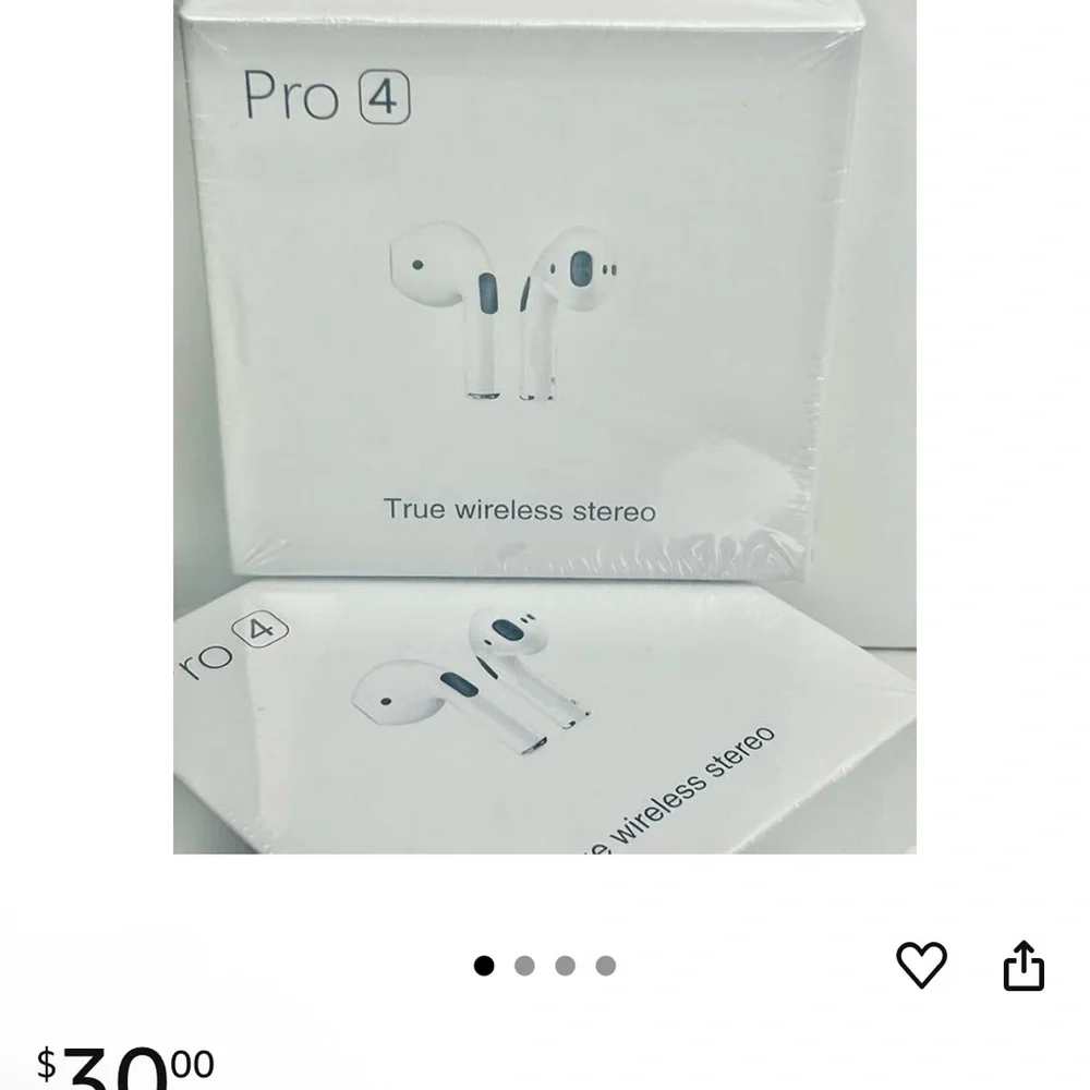 White Wireless Stereo Headset V5.0